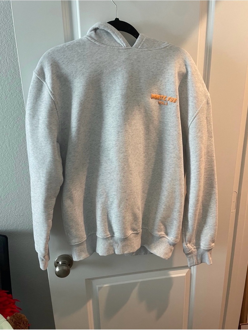White Fox Hoodie Sweatshirt